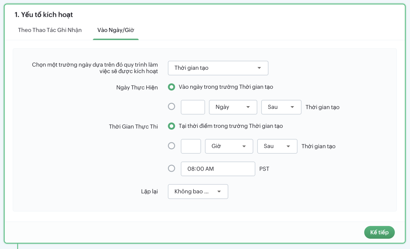 Zoho Bigin Workflow Automation
