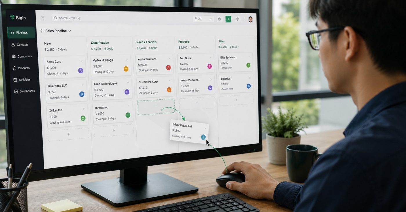 Zoho Bigin Pipeline