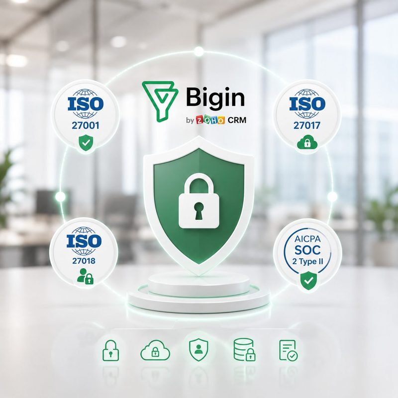 Zoho Bigin có an toàn không? ; Zoho Bigin Security